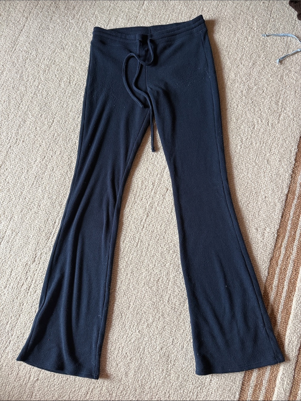 Women’s navy blue Drawstring Flare Pants